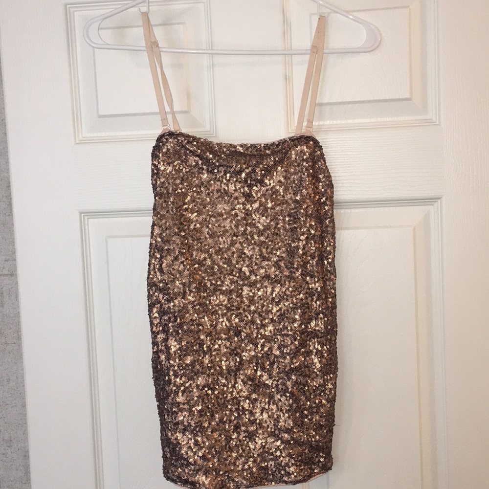 Express sequin convertible tank/cami *sold*